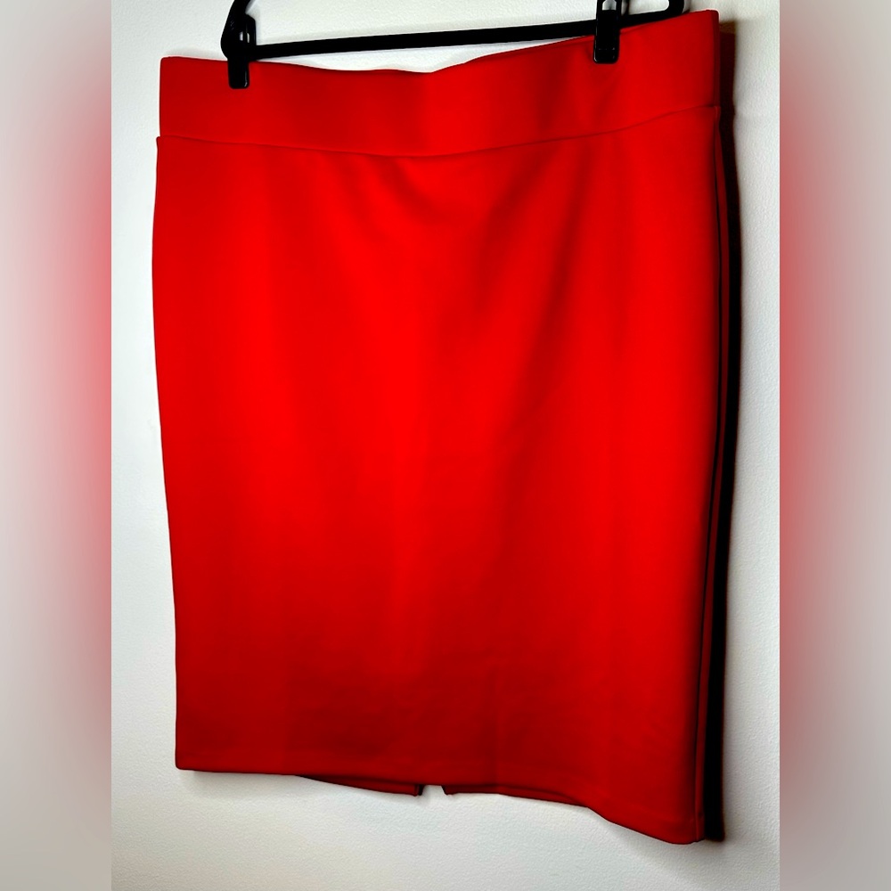Eloquii sz 22 red pencil skirt